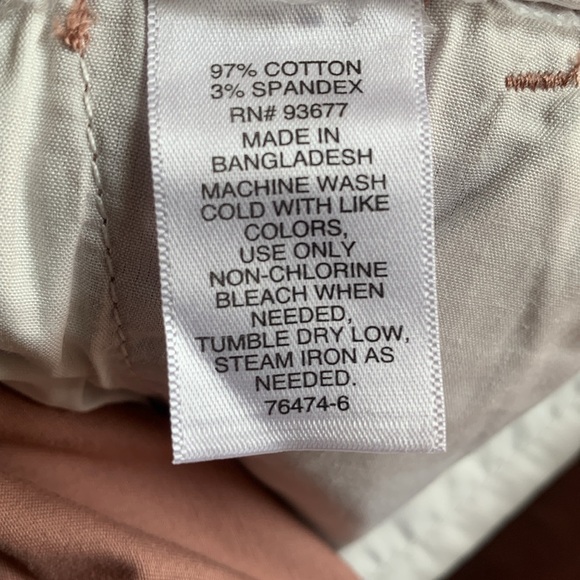 Mutual Weave Men’s Chino Pants Cedar Rose Size 34 x 34 Length NWT - Picture 7 of 9